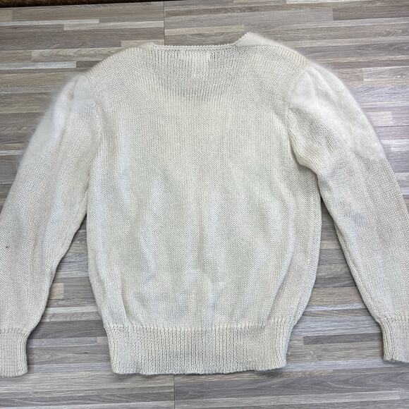 VTG Ines de La Fressange Women's Cowl Neck Sweater Wool Angora Size M - JN318 - Picture 3 of 8
